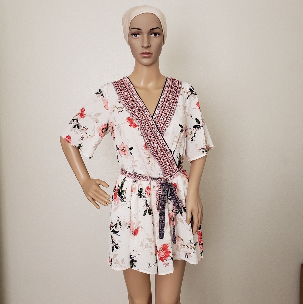 🌸Floral Chiffon Romper